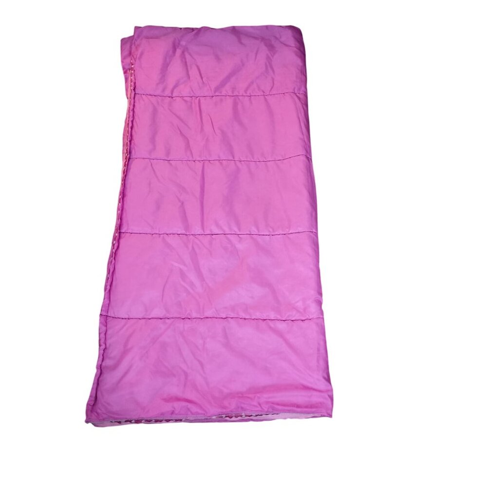 Hello Kitty Sanrio Sleeping Bag 56 X 28 Pink Polka Dot Trim 2014 Sleepover Campi - Picture 4 of 8